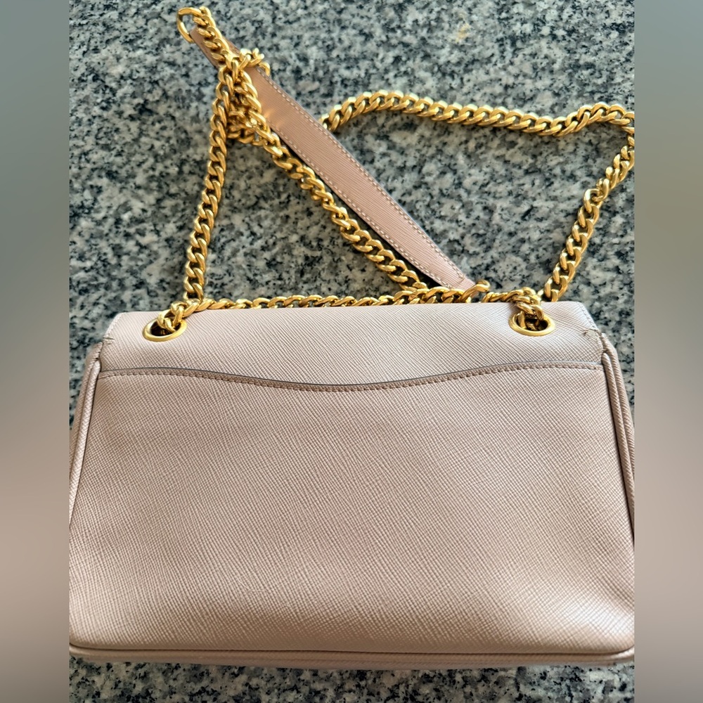 Prada Saffiano Shoulder Bag with Gold Chain - Picture 4 of 11